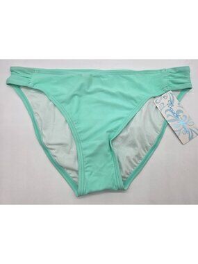 Beach Diva Women's Bikini Bottom Size 16 Seafoam Green Swimsuit Swim